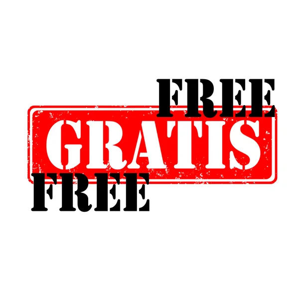 Gratis gratis — Archivo Imágenes Vectoriales