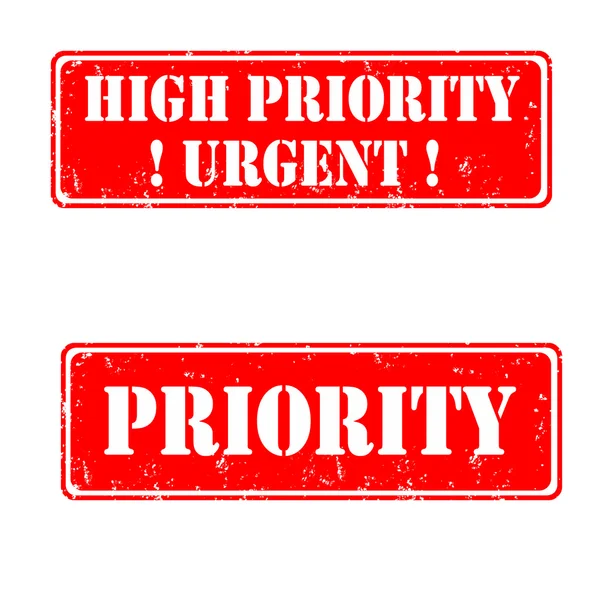 Urgent high priority — Stock Vector