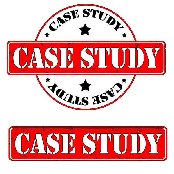 Case study stamps — Stock Vector