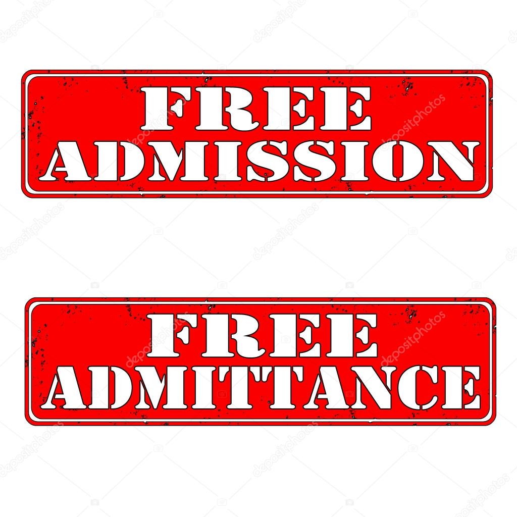 Download Free admission — Stock Vector © oooPRADAooo #44827259