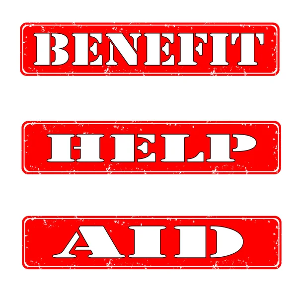 Benefit,help,aid — Stock Vector