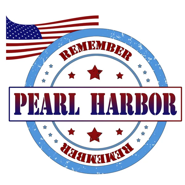 Timbre Pearl Harbor — Image vectorielle