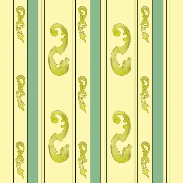 Elégant fond or et vert — Image vectorielle