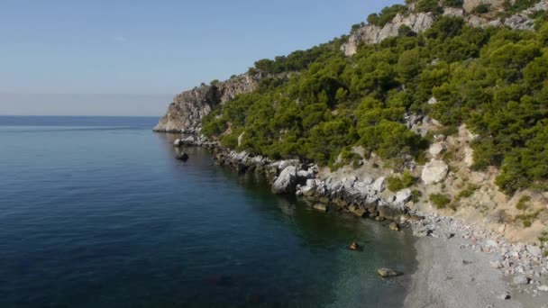 Praia no Mediterrâneo — Vídeo de Stock