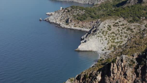 Praia no Mediterrâneo — Vídeo de Stock