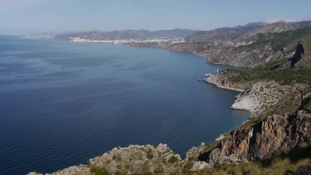 Praia no Mediterrâneo — Vídeo de Stock