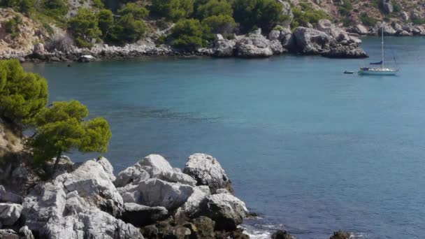 Playa en el Mediterráneo — Vídeos de Stock