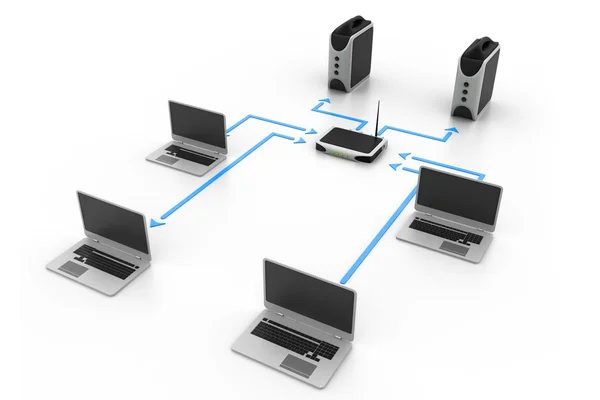 Computernetzwerk — Stockfoto