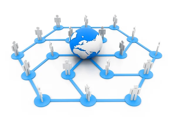 Global network — Stock Photo, Image