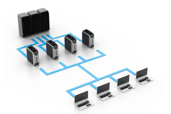 Computernetzwerk — Stockfoto