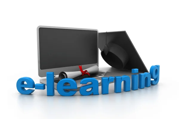 E-learning education concept — Stock Photo, Image