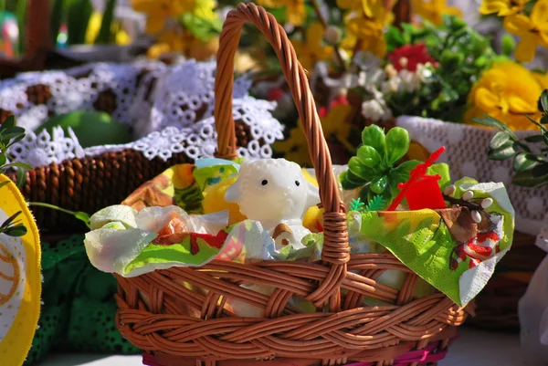 Cesto di Pasqua — Foto Stock