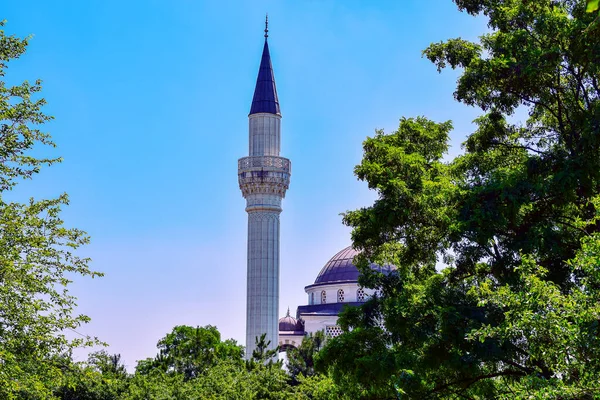 Parktan cami manzarası