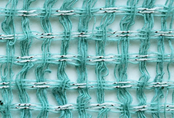 Metal fiber doku ile yeşil kumaş — Stok fotoğraf
