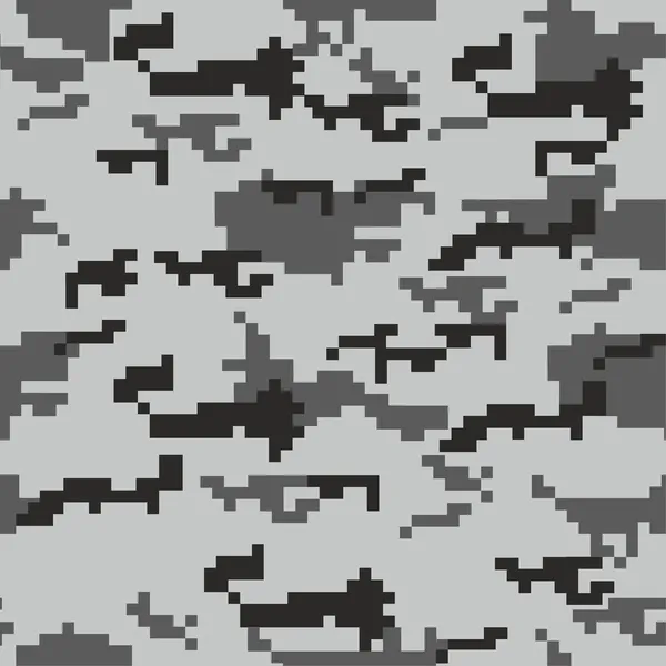 Camouflage pattern consists of pixels — Stock Vector
