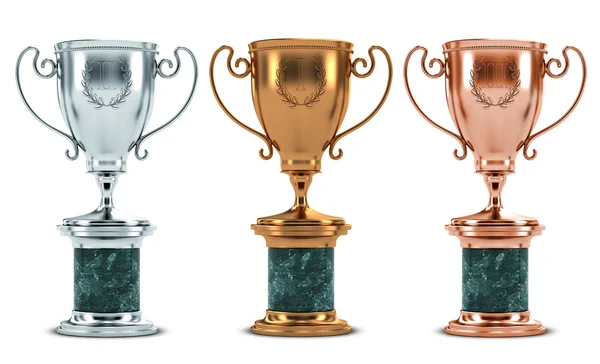 Trophy cups — Stock Photo, Image