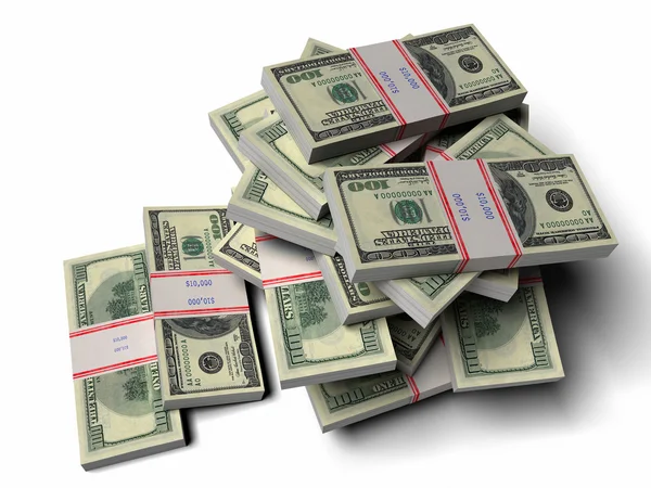 Pile of dollars — Stock Photo, Image