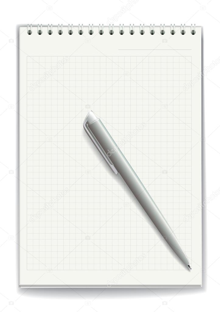 Notepad. Vector illustration