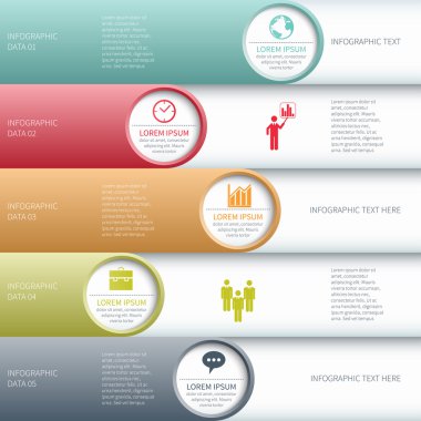 modern iş infographics seçenekleri afiş.