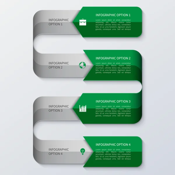 Modelo minimalista moderno dos infográficos do negócio —  Vetores de Stock