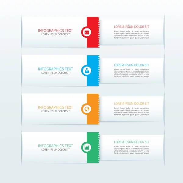 Moderne Business-Infografik Banner — Stockvektor