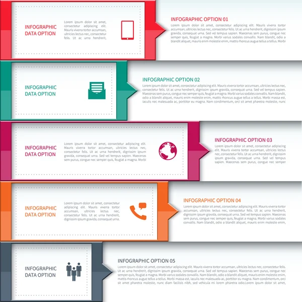 Modello moderno di infografica aziendale — Vettoriale Stock