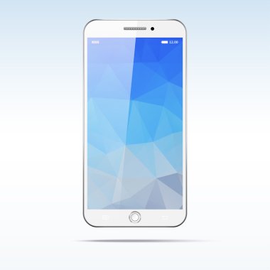 açık renkli izole modern dokunmatik ekran smartphone