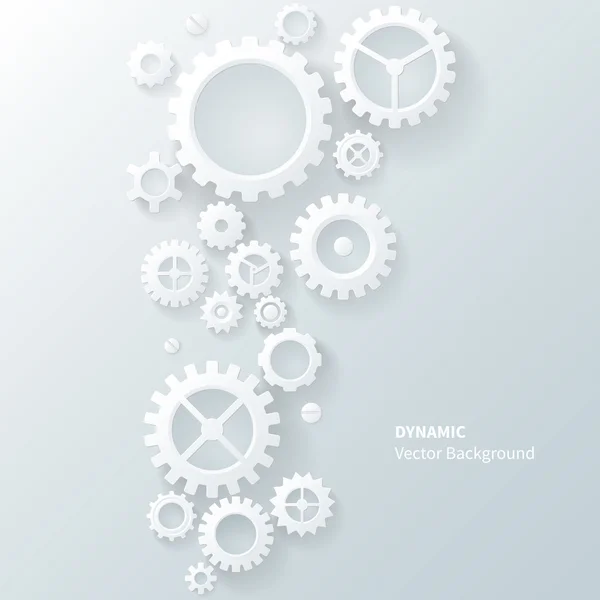 Fondo moderno de engranajes industriales abstractos — Archivo Imágenes Vectoriales