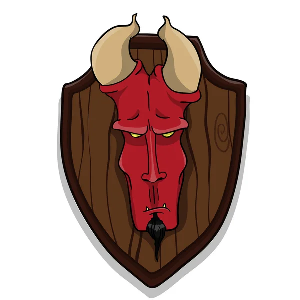 Cabeza del Diablo — Vector de stock