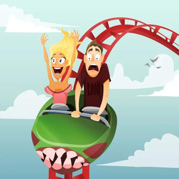 Roller-coaster Royalty Free Stock Illustrations