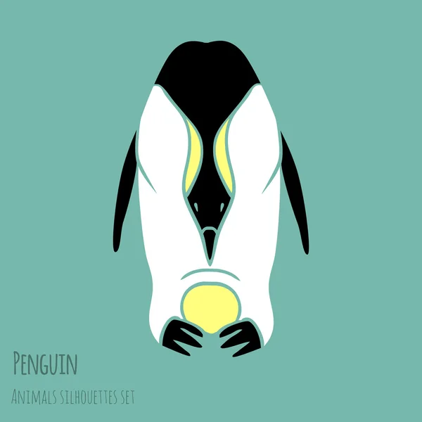 Μαύρο και άσπρο πιγκουίνος — Διανυσματικό Αρχείο