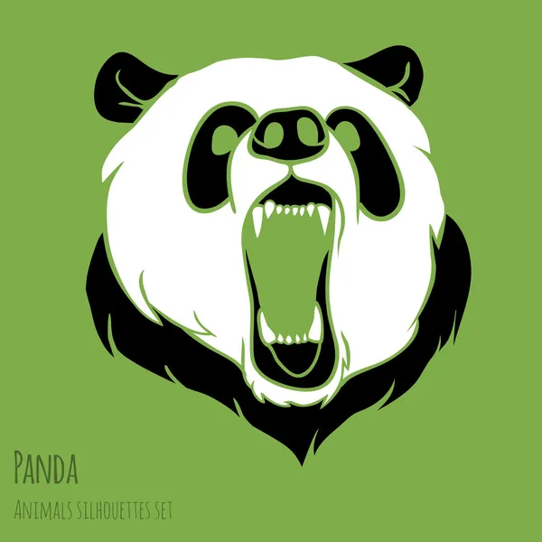 Panda enojado — Vector de stock