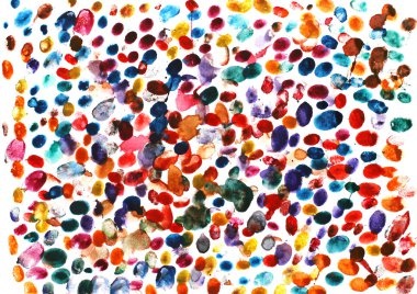 renkli baskılar parmak