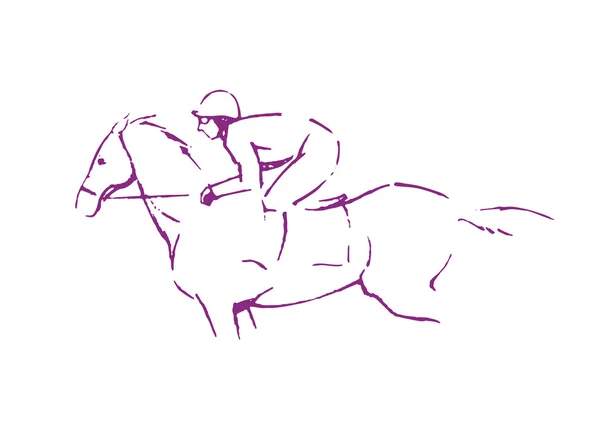 Pferderennen — Stockvektor