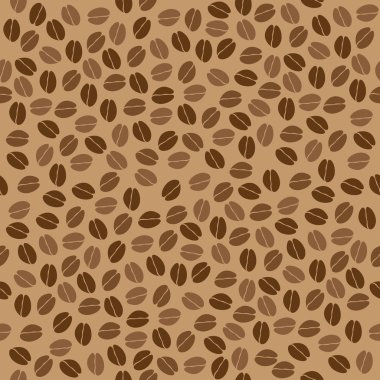 Coffee beans pattern clipart
