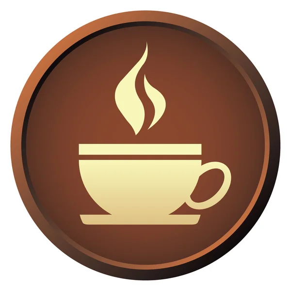 Bouton café — Image vectorielle