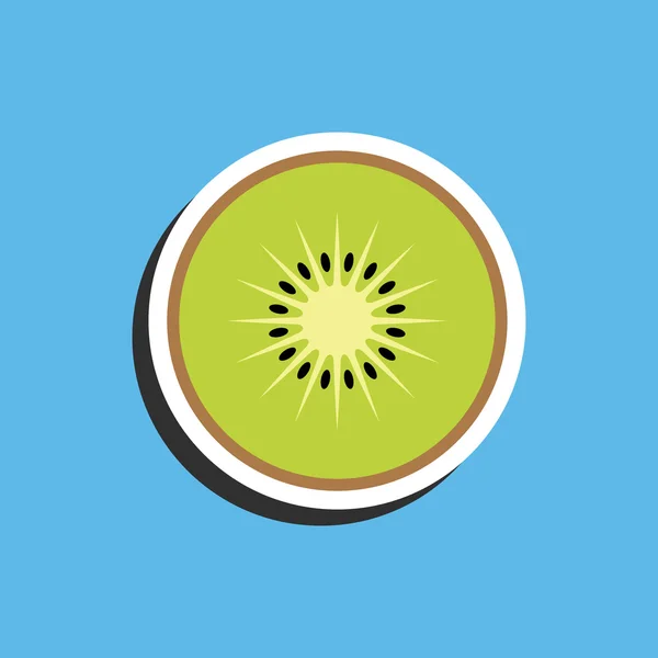 Pegatina Kiwi — Vector de stock