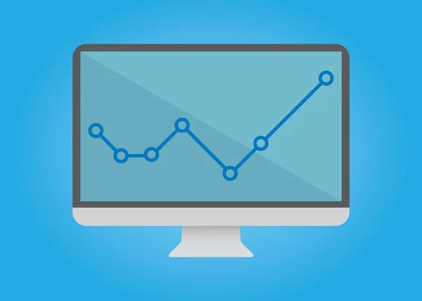 コンピュータ画面 — ストックベクタ