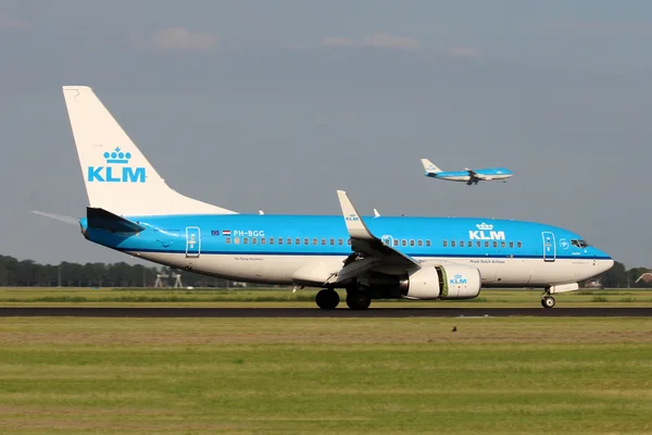 Klm - königliche niederländische Fluggesellschaften — Stockfoto