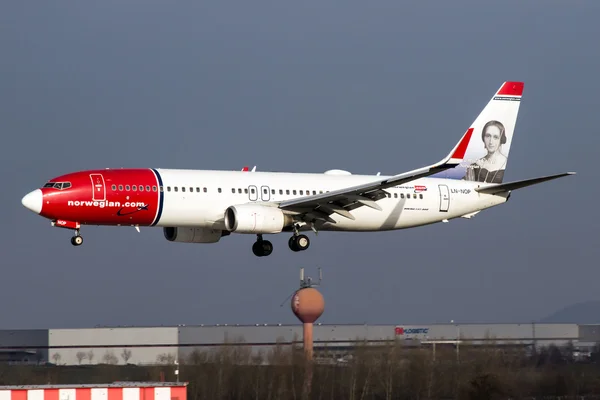 Transporte aéreo norueguês — Fotografia de Stock