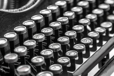 Old typewriter keys clipart