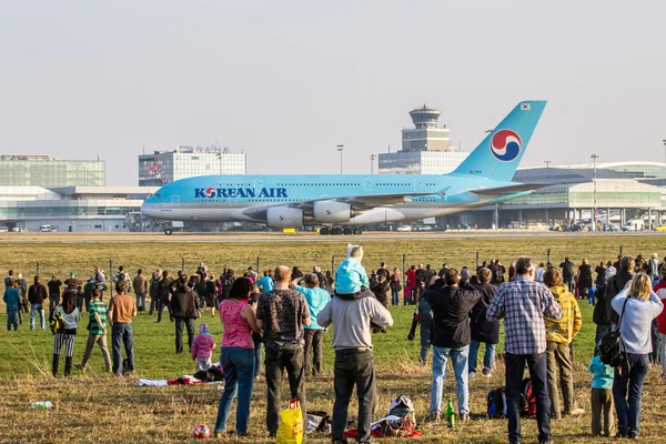 A380 della Korean Air — Foto Stock