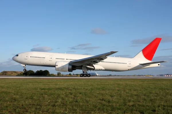 Landing van vliegtuigen — Stockfoto