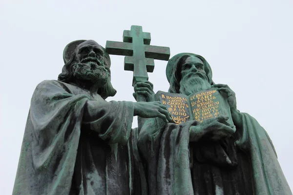 Статуя Святого Кирилла и Мефодия — стоковое фото