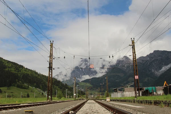 Railroad tracks — Stockfoto