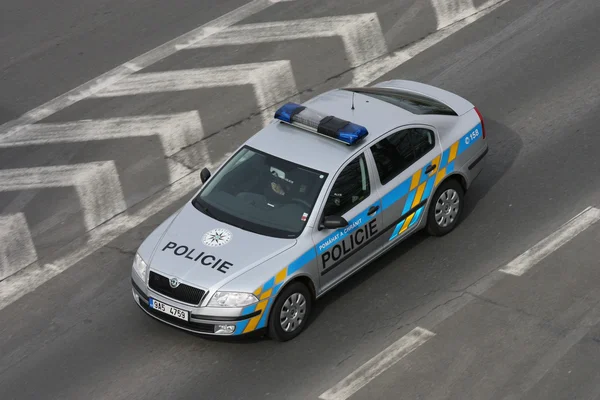 Samochód policji Republiki Czeskiej Zdjęcie Stockowe