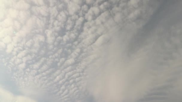 Світло Помаранчеві Хмари Круговим Хробаком — стокове відео