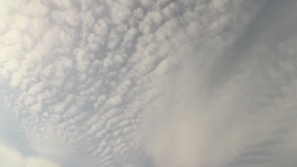 Luz Laranja Cirrocumulus Nuvens Timelapse — Vídeo de Stock