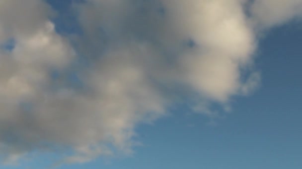 Whisky Lágy Felhők Timapse Kék Nyáron — Stock videók