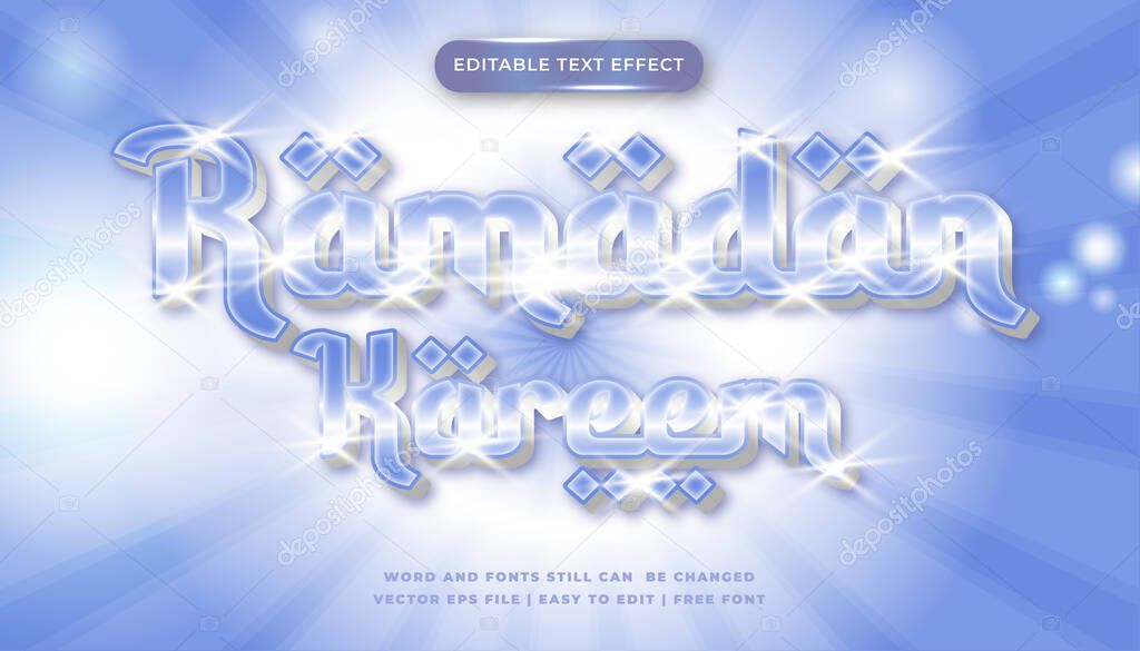 ramadan shine editable text effect